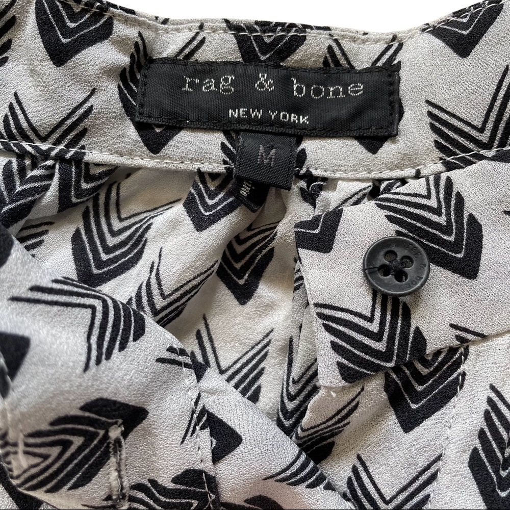 Rag & Bone ~ Arrow Printed Button Down Shirt - image 8